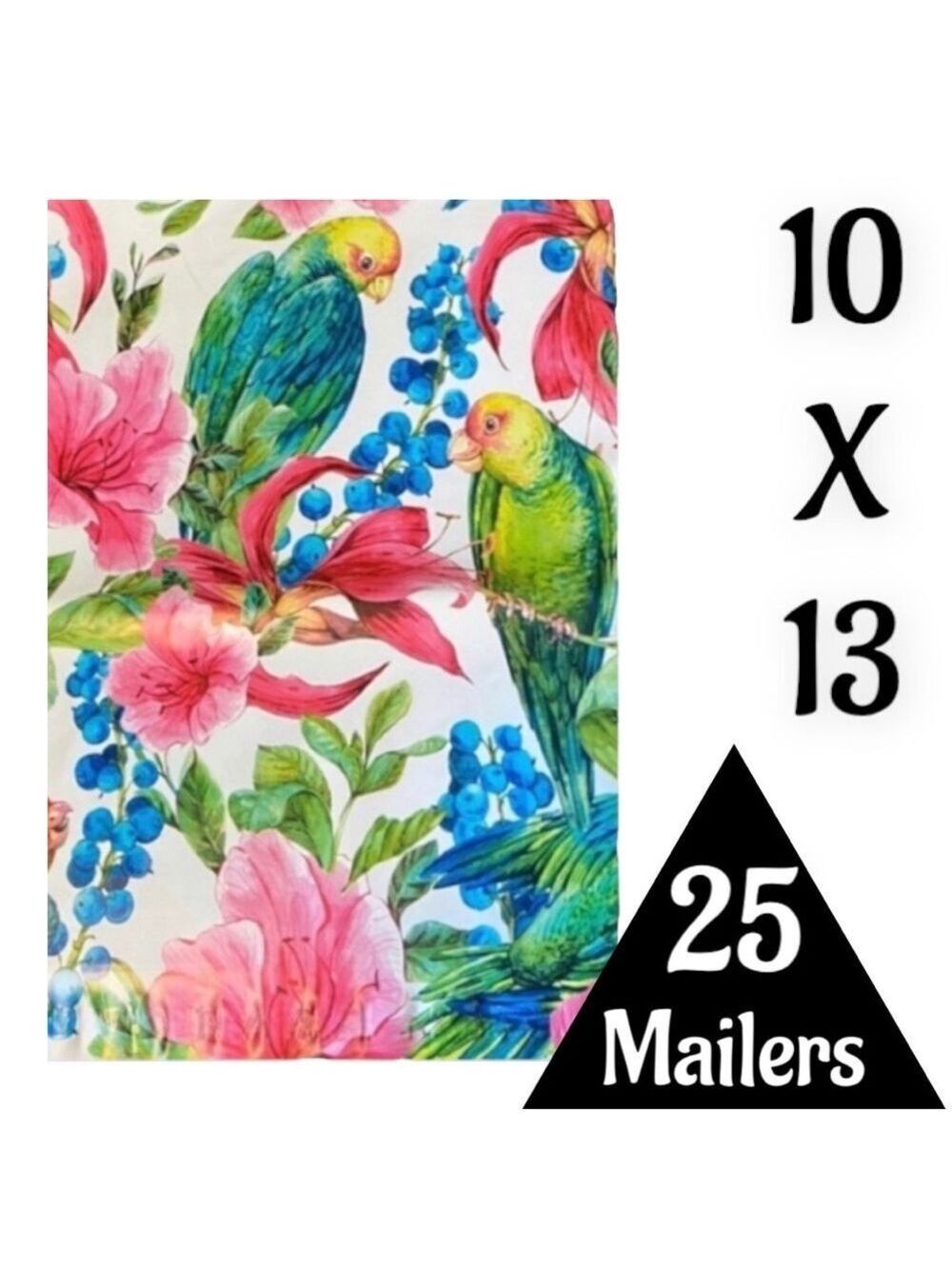 25 10X13 Poly Mailers Tropical Parrot Bird PRICE IS FIRM - Picture 8 of 15